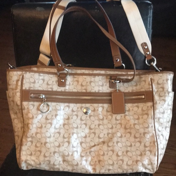 Coach diaper/computer work bag. - Picture 2 of 2